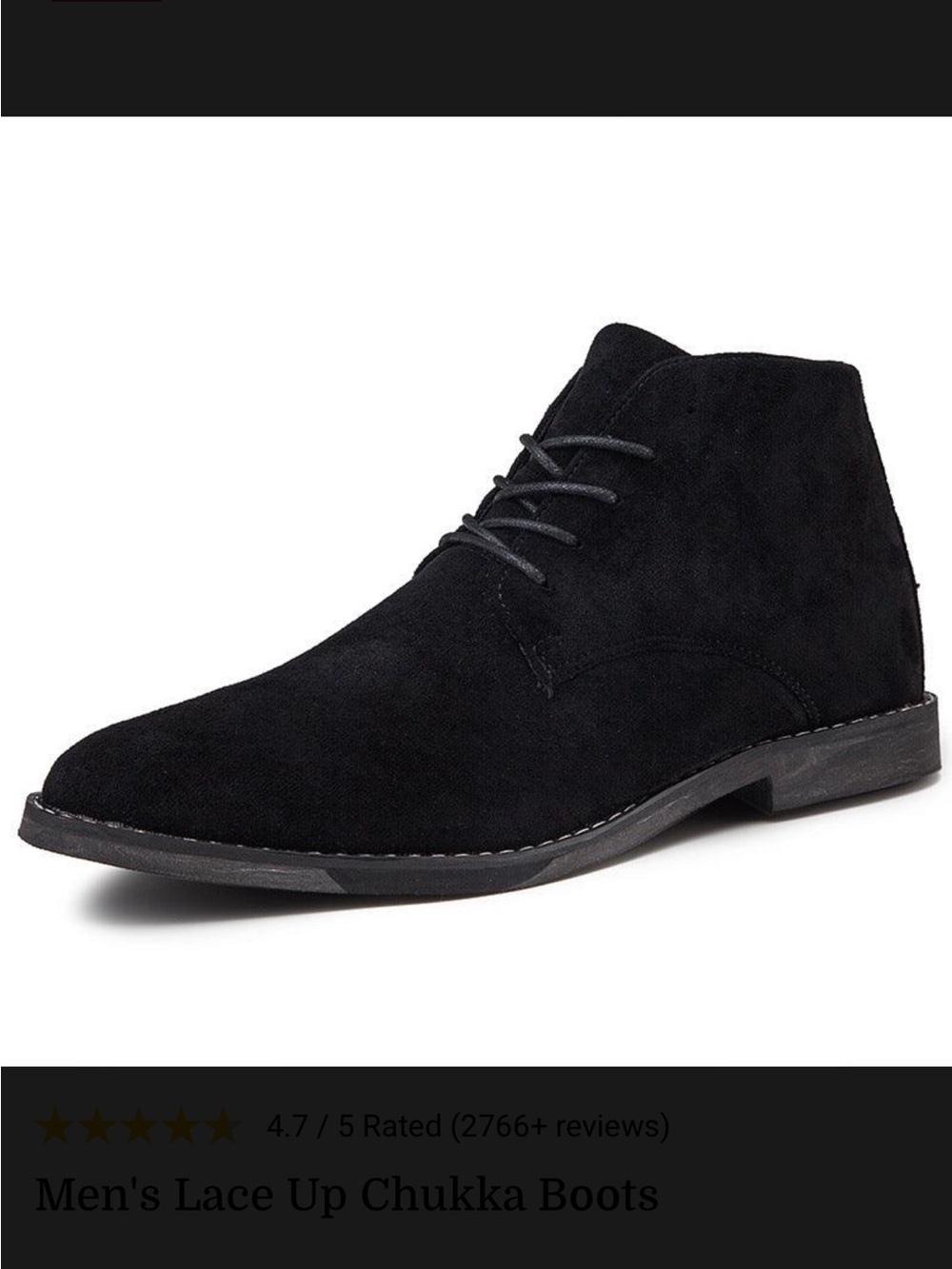 H&M Men’s Loafer Boots -Black Size 12